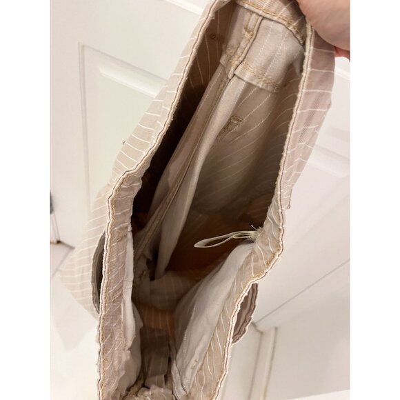 Anthropologie The Kayden Pilcro Carpenter Barrel Pants Stripe Women's Size 28 - Picture 10 of 15